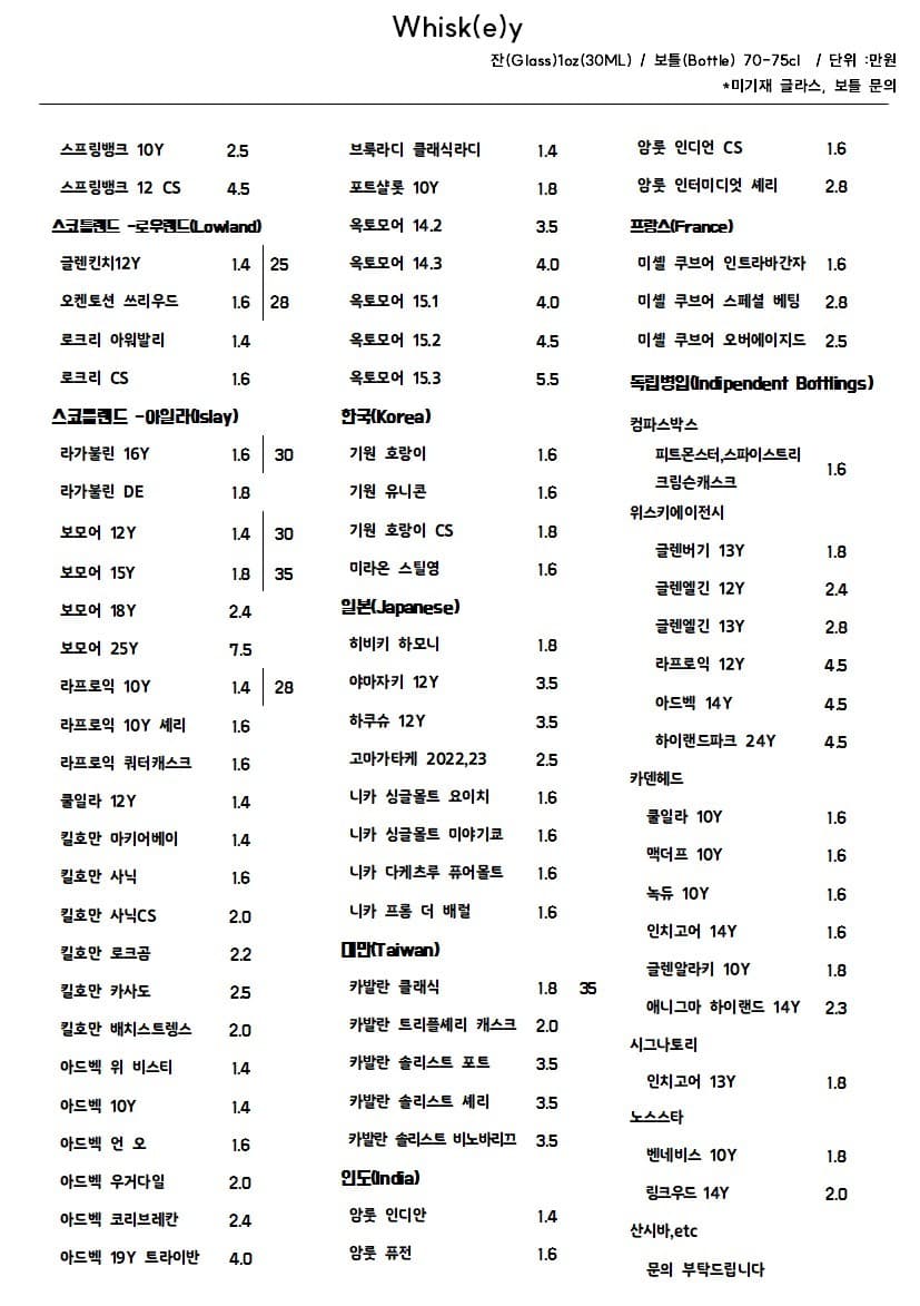메뉴판 6