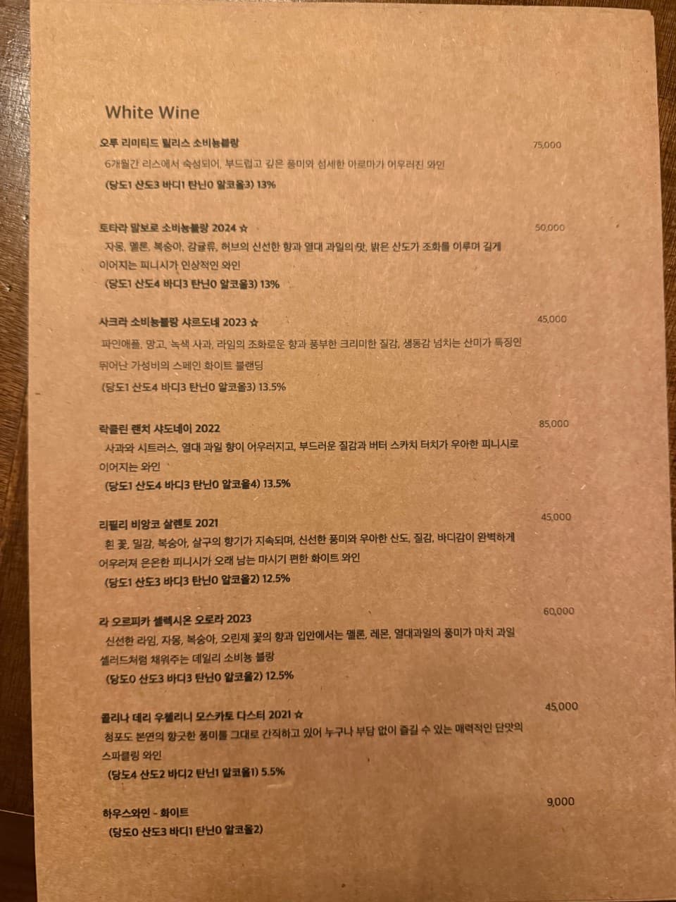 메뉴판 3