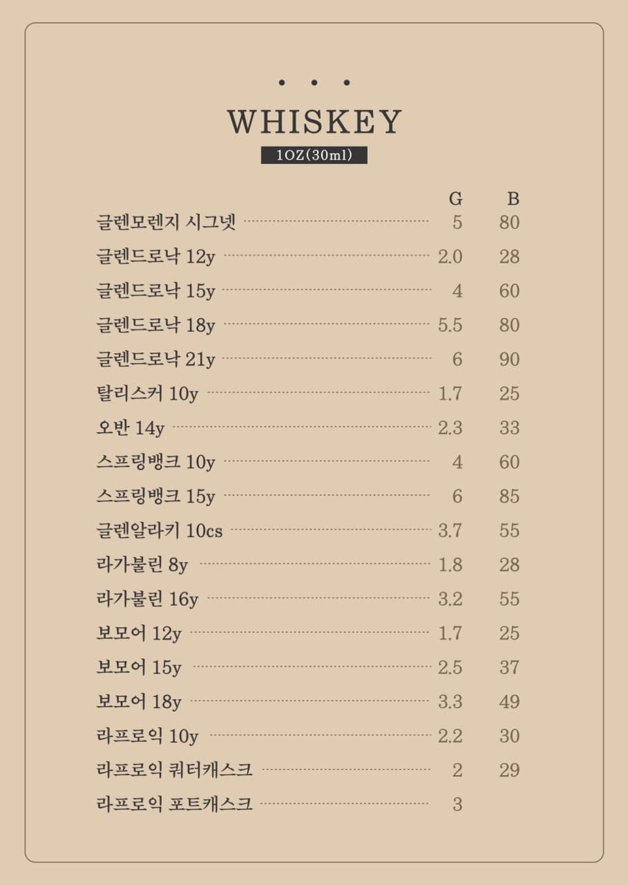 메뉴판 6
