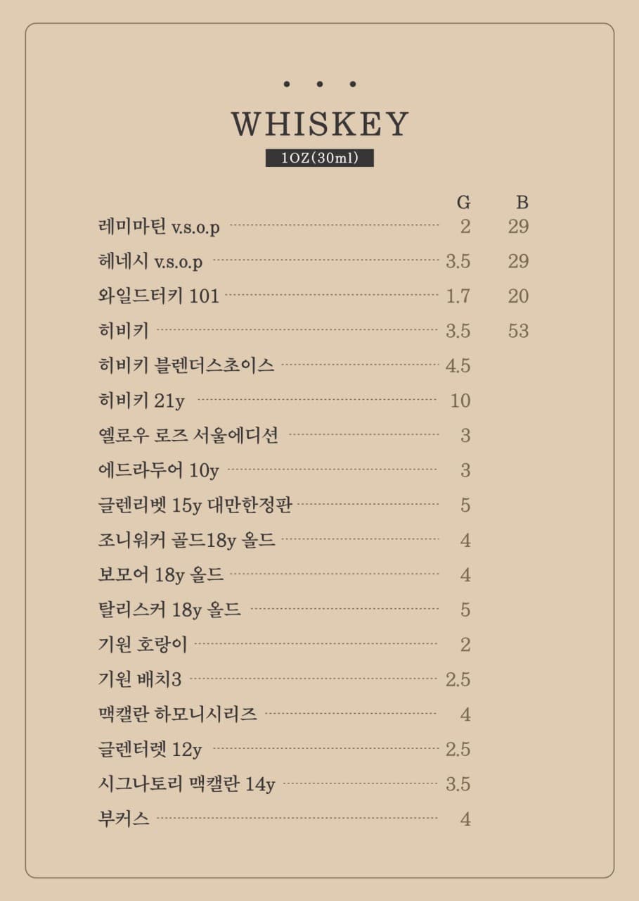 메뉴판 7