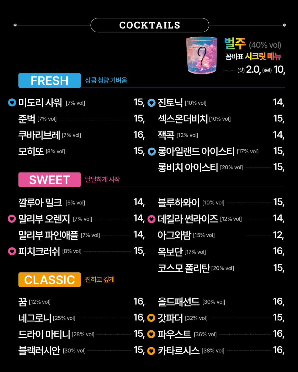 메뉴판 2