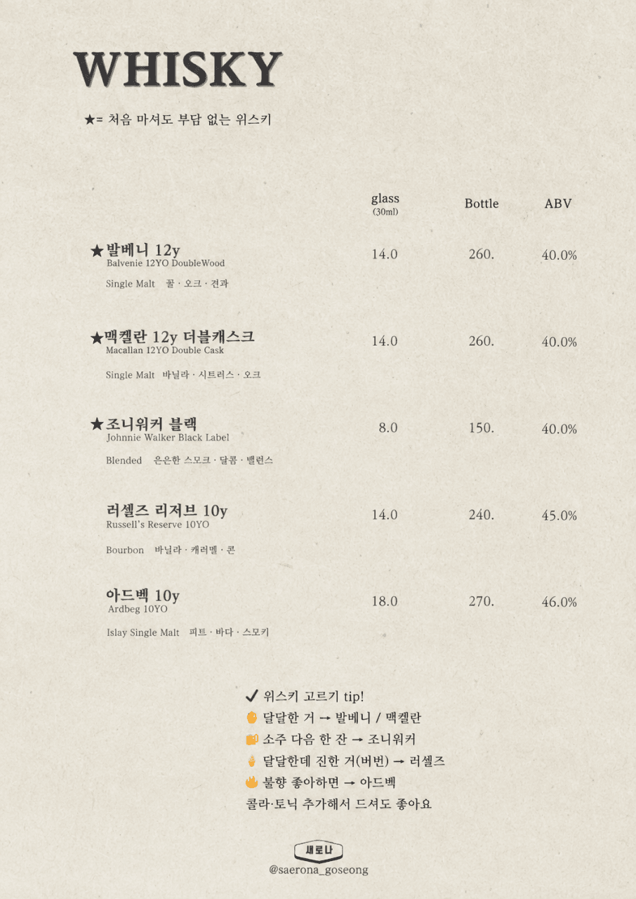 메뉴판 6