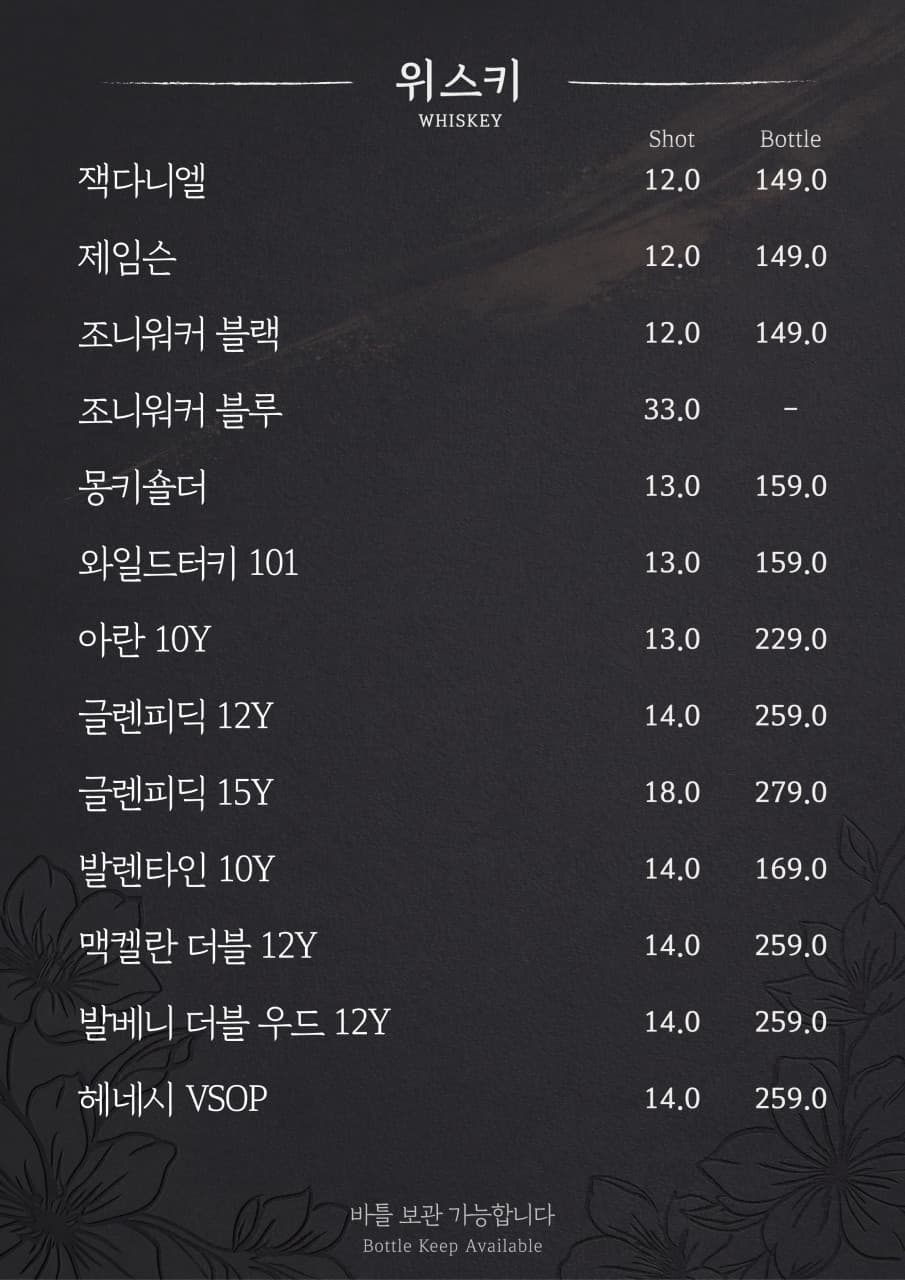 메뉴판 7