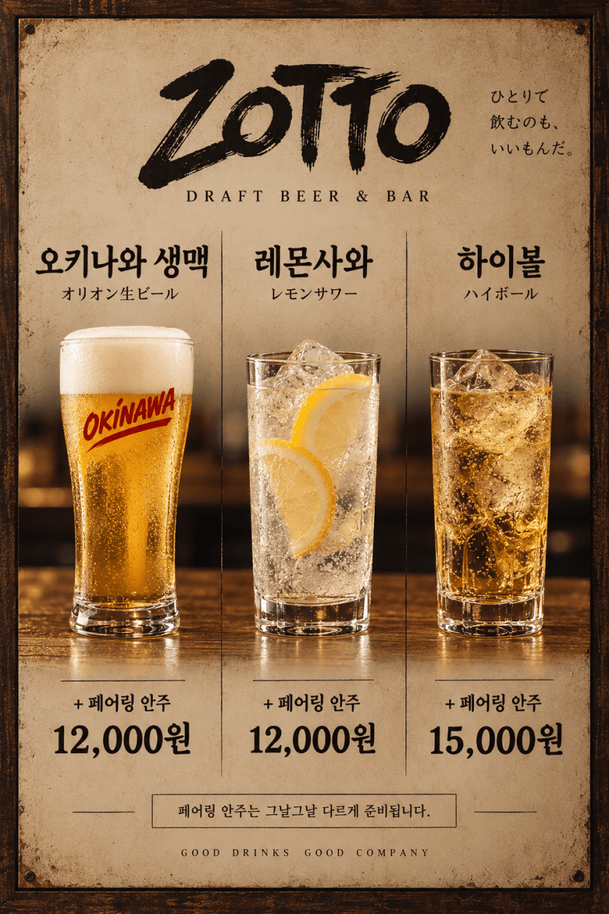 메뉴판 2