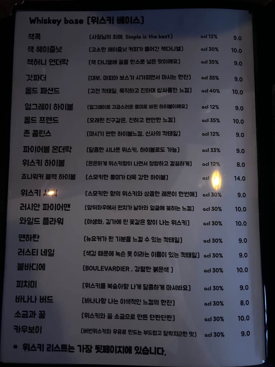 메뉴판 4